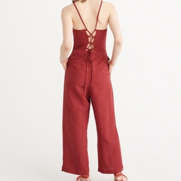 Abercrombie & Fitch Culotte Jumpsuit sz 4 - Picture 2 of 6